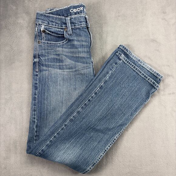 Cody James Bootcut Jeans Men's 30x32 Blue Cotton Spandex Distressed Cowboy - Picture 3 of 9